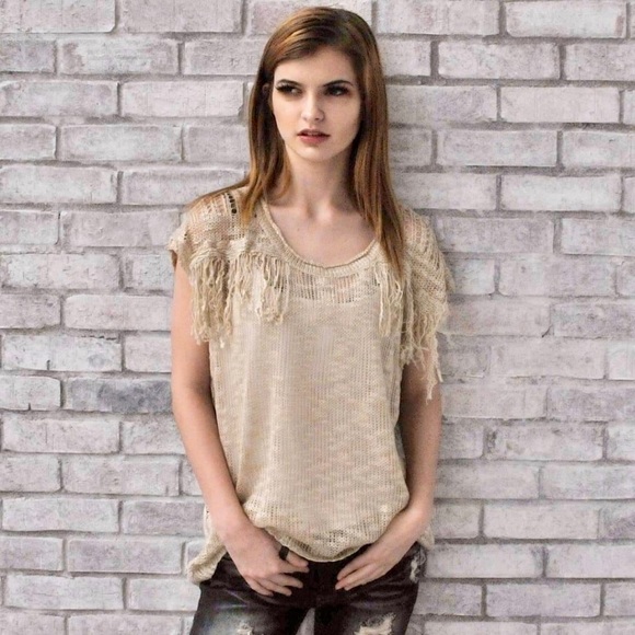 Threadzwear Tops - "Lizzie" Burnout Sweater